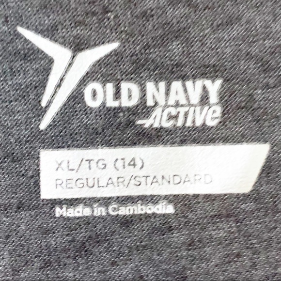 Old Navy Active Graphic Run Exercise Tank Top Tee Run on the Wild Side Girls XL - Picture 4 of 6